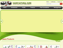 Tablet Screenshot of nazirherbals.com
